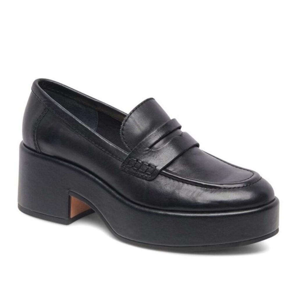 Dolce Vita Yanni Black Chunky Platform loafers